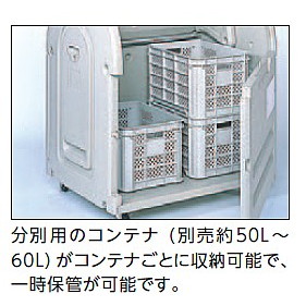 プラスチック製アロン化成大型ゴミ箱 ステーションボックス（透明窓タイプ）＃500B 固定台仕様の通販|ツインスターカンパニー