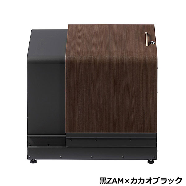 スライドダスポン M-Type(両開き扉) 黒ZAM SD-BZ-2090付き