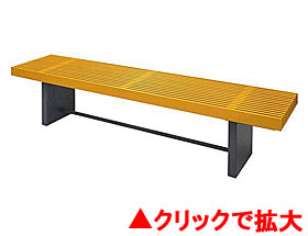 格子のベンチ