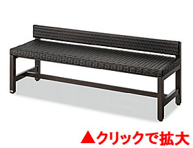ベンチ YB-112L-PE1500（背付）