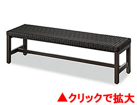 ベンチ YB-113L-PE1500（背なし）