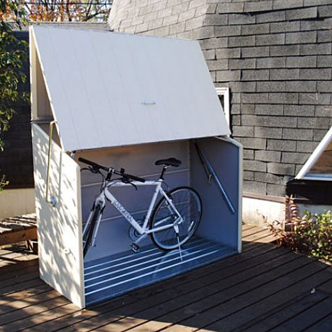 メタルシェッド 自転車倉庫TM3（クリーム）