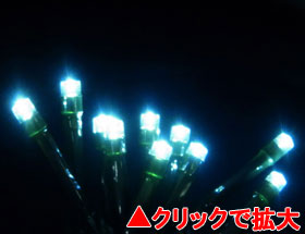 電池式LEDライト50球（タイマー付）白【HT50W】