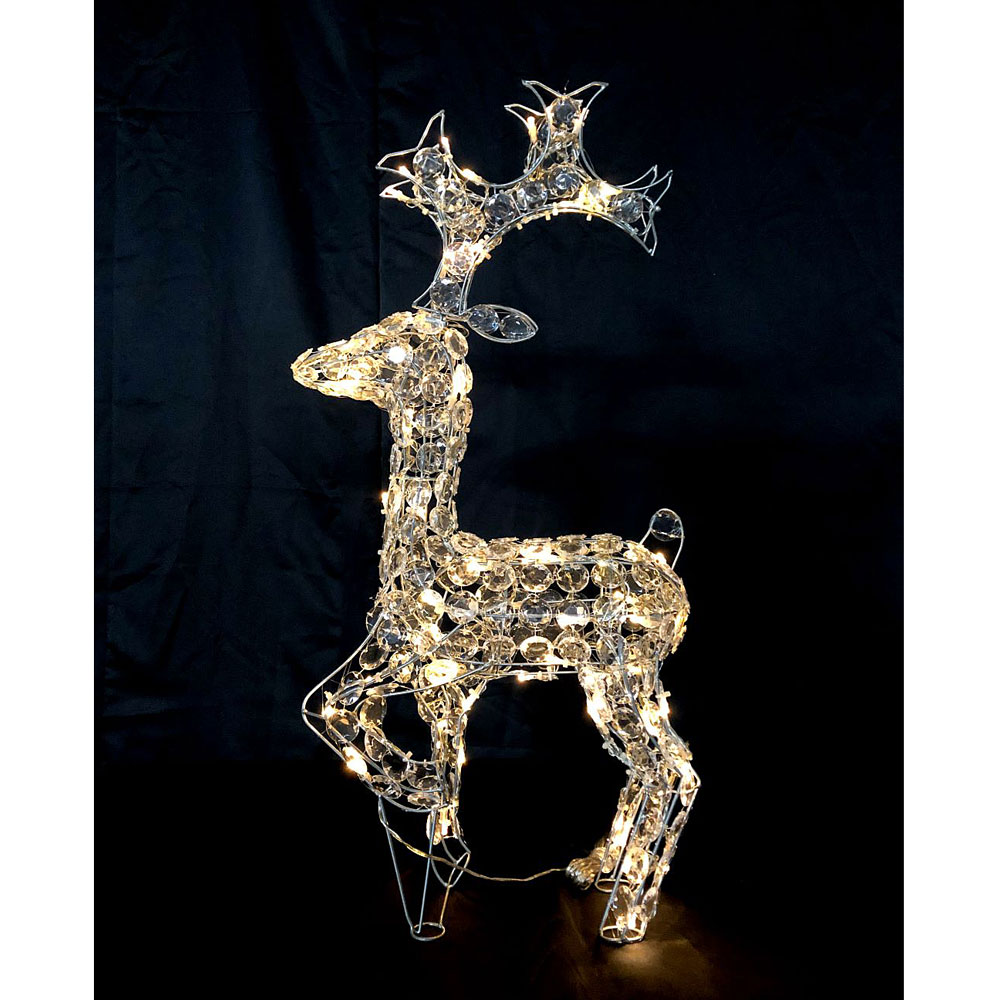 3Dモチーフ　リトルクリスタルトナカイ 電球色 L3D366-D