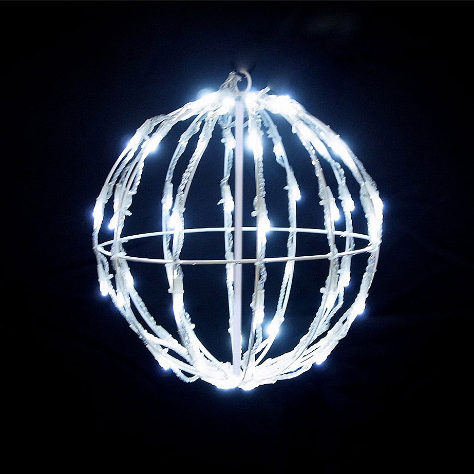 3Dモチーフ　ラインボール NEWバージョン 30cm 白 L3D906A-W