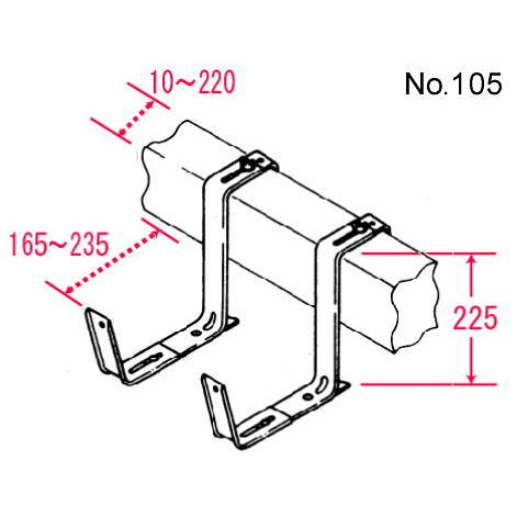 ステンプランターハンガー ワイド型 105