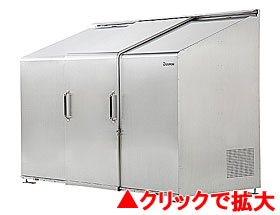 スライドダスポン L-Type(両開き扉) ステンレス SD-2612