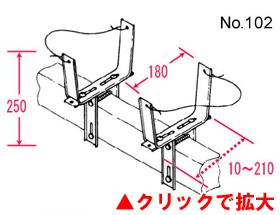 ステンプランターハンガー トップ型 102