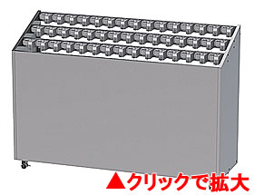 アンブレラスタンドNEO KGN 45本用 コイン返却(ステンレス)